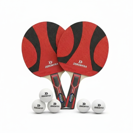Zeronyxa Pro Table Tennis Paddle Set 2-Player Ping Pong Rackets & Balls