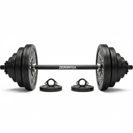 Zeronyxa Functional Steel Barbell Set for Home Gym Weight Lifting