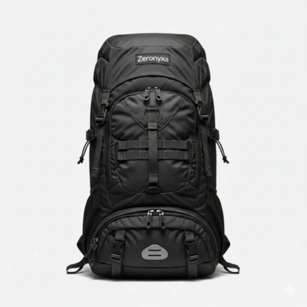 Zeronyxa Terrain 45L Rugged Nylon Hiking Backpack Waterproof Outdoor Pack